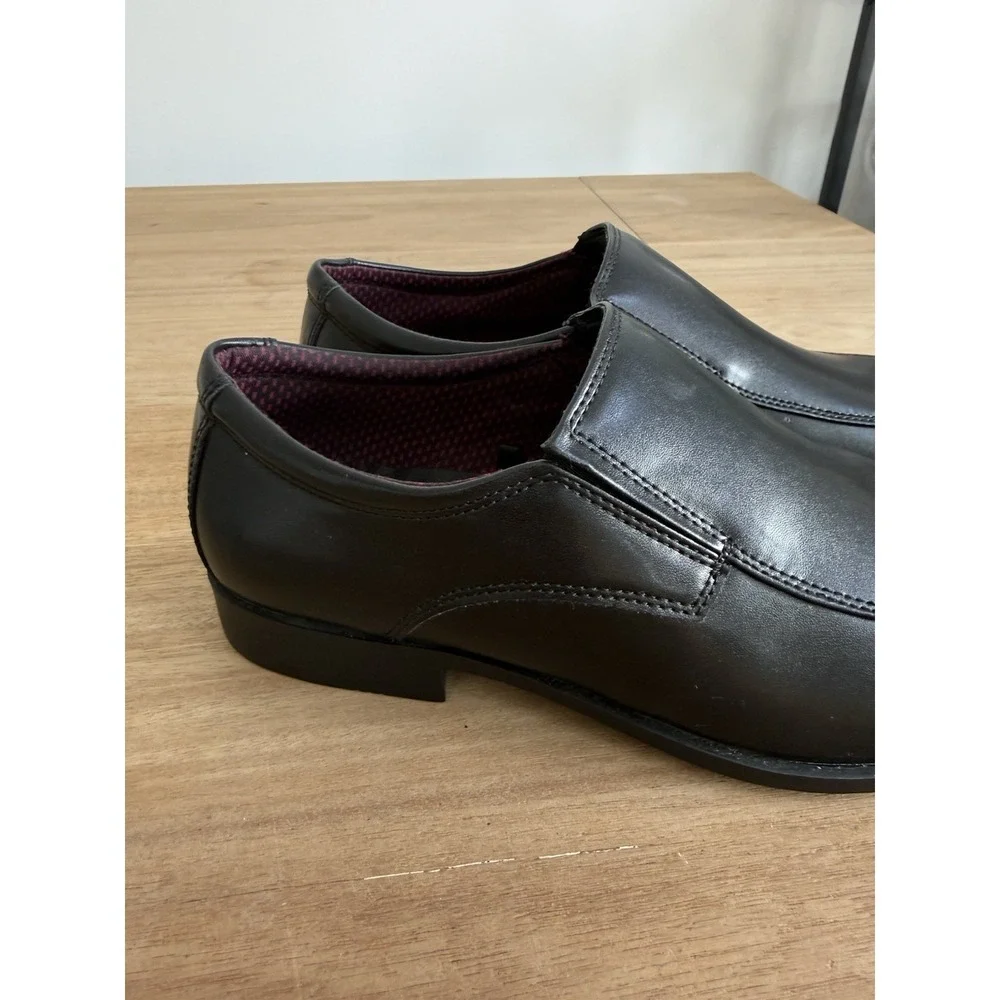 Perry Ellis Portfolio UltraFoam Pablo‎ Dress Black Slip On Loafers Mens 8M New